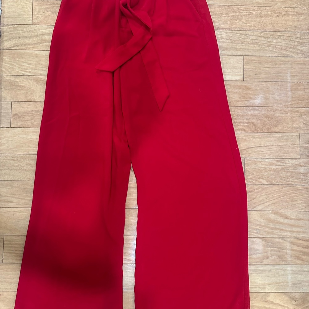 Elegant Red Women's Pants